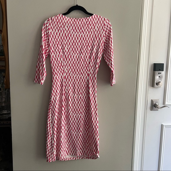J. McLaughlin Dark Pink and White Sage Dress Size XS - Picture 8 of 8